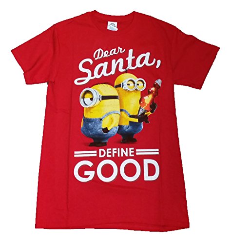Christmas Despicable Me Minion Dear Santa, Define Good Graphic T-Shirt - X-Large
