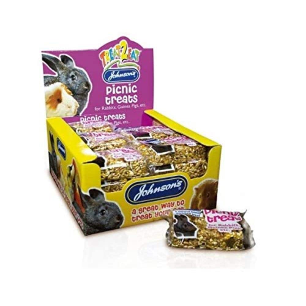 Johnsons Bulk Box Treat 2 Eat Picnic Treats For Rabbits 1x24