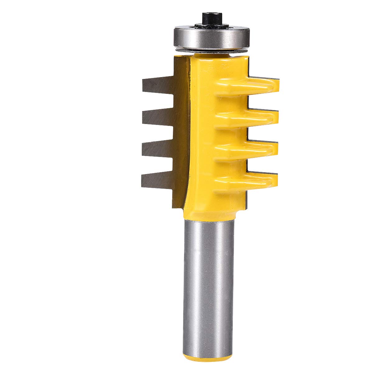 KATUR Reversible Finger Glue Joint Router Bit with 1/2 Inch Shank, Woodworking Milling Cutter Router Bit (1/2" Shank 1-3/8" Width 1-1/4" Depth)