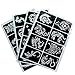 30 Sheet DIY Airbrush Tattoo Stencils for Men, Dragon Skull Wolf Eagle Glitter Templates for Body Painting