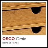 Osco Bamboo Desk Organiser 6 Compartments 1 Drawer - Natural Wood view 9