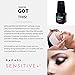 NIKKILASH BADASS SENSITIVE+ Eyelash Extension Glue | Latex-free For Extreme Sensitive Allergy Clients - Formulated to Increased Durability and Flexibility - Non-irritating Fume-free and Odorless - 5ML