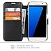 TANNC Galaxy S7 Case Flip Leather Wallet Phone Case [Layered Dandy] - [Card Slot][Flip][Wallet] - for Samsung Galaxy S7 Devices - Black