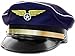 Adult Pilot Hat Navy Blue One Size Fits Most