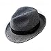 Anycosy Trilby Hat Wool Felt Panama Fedora Jazz Sun Beach Style With Black Band For Men’s Outfits (Grey)