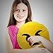 PrimeCuts Premium Quality BIG 35cm Angry Face Emoji Pillow - Soft Smiley Emoticon Stuffed Plush Toy
