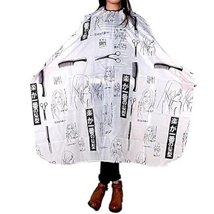 Sweet Pea Hairdressing Salon Apron Hair Cloth Waterproof Shampoo Cutting Cape Black and White