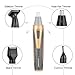 Nose Hair Trimmer, [Newest Version] 4 in 1 Rechargeable Nose Trimmer/Nose Ear Trimmer/Beard Trimmer/Sideburn Trimmer/Eyebrow Trimmer Stainless Steel&Water Resistant with Wet/Dry&Vacuum (Orange)
