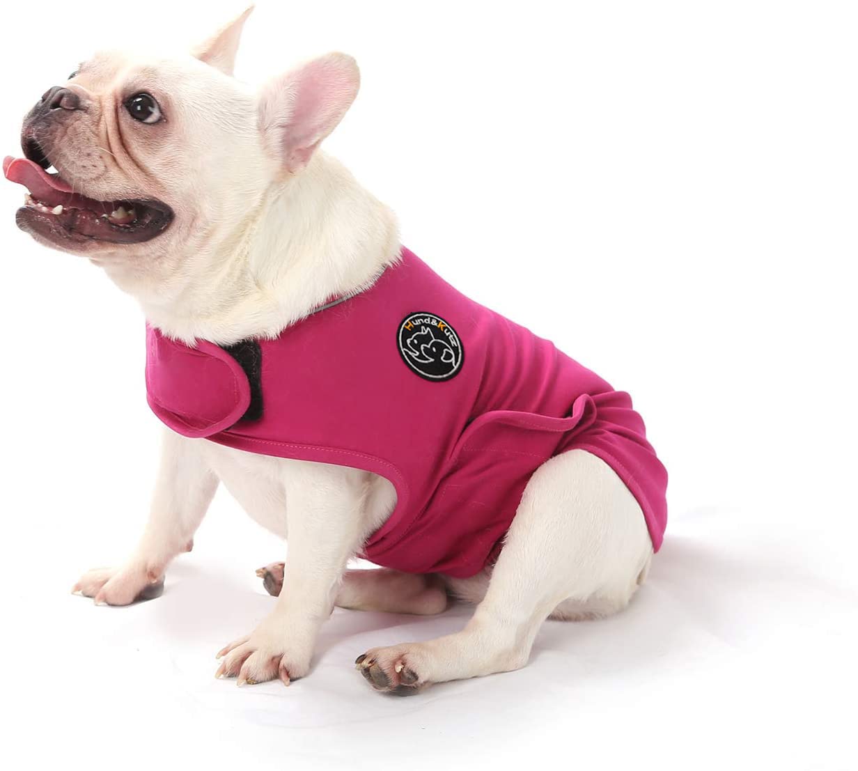 Dog Anxiety Relief Coat,Lightweight Wrap Anxiety Jacket Shirt for Anxious Pets Keep Calming Comfort(Rose red,S)