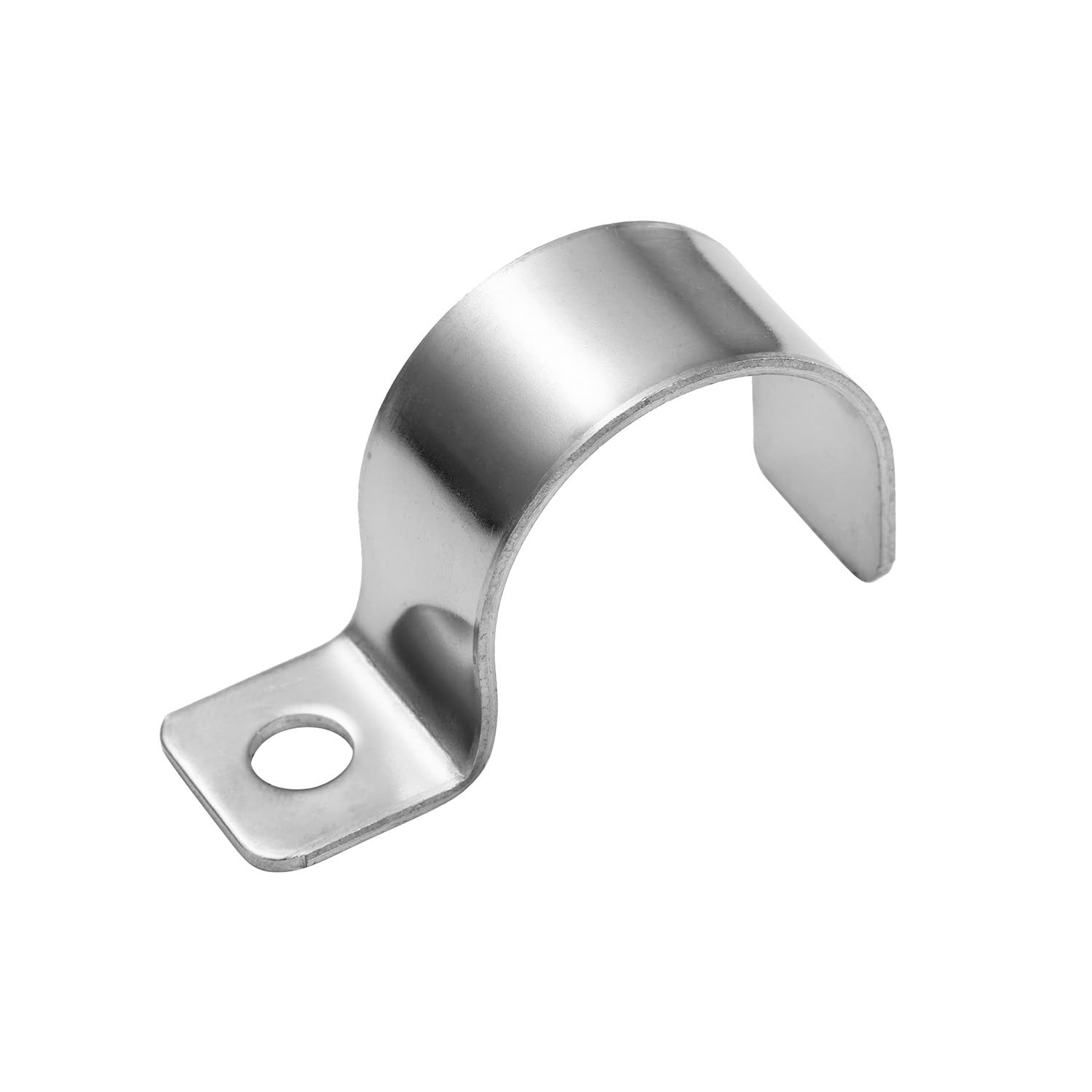 FamlTol Conduit Pipe Clips Ø 1", 304 Stainless Steel P Clamp Mounting Brackets, Metal U Clamps with One Hole for Cable & Pipe Tidy | Ø 25 mm | 20 pcs