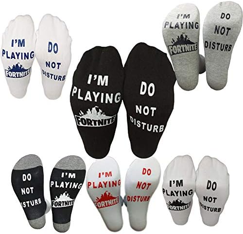 Unisex Mens Womens Socks Do Not Disturb I'm Playing Funny Ankle Sock Novelty Stocking