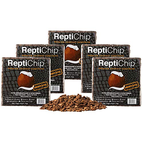 ReptiChip Breeder Bundle (5 Pack) Contains 360 quarts of Premium Coconut Reptile Substrate, The Perfect Bedding for Pythons, Boas, Lizards, and Amphibians - Thumbnail 5