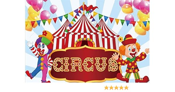Laeacco Cartoon Circus Theme Backdrop 7x5ft Vinyl Circus Text Board Clowns Tents Colorful Buntings Pink Yellow Balloons Blue Radial Stripes Background Baby Birthday Party Banner Child Baby Shoot Photo Backgrounds Amazon Com Au