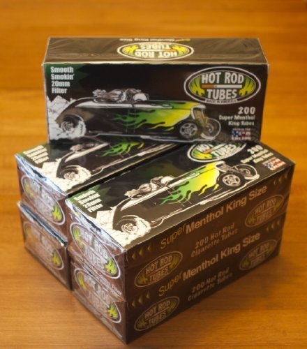 Hot Rod Super Menthol King Cigarette Tubes by Smooth Industries