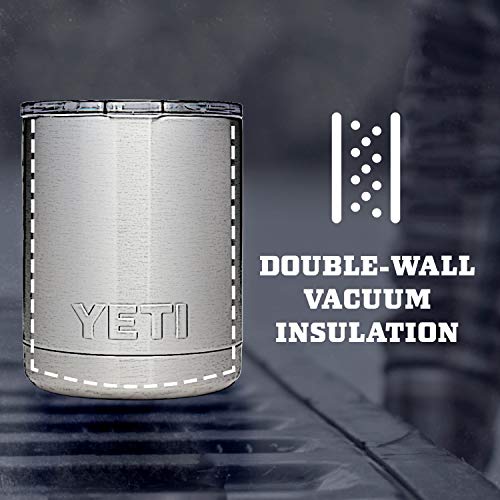 YETI Rambler 10 oz Lowball, Vacuum Insulated, Stainless Steel with