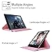 Fintie Rotating Case for iPad 4 3 2 (Old Model) 9.7 inch Tablet - 360 Degree Rotating Smart Stand Protective Cover Auto Wake/Sleep for iPad 4th Gen Retina Display, iPad 3 & iPad 2, Pink