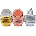 Elcoho 300 Pieces Foil Metallic Cupcake Liners Muffin Paper Cases Baking Cups, Gold, Silver and Rose Gold, 2-Inch