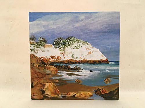 Manchester by the Sea Winter Eagle Head Canvas Art Block