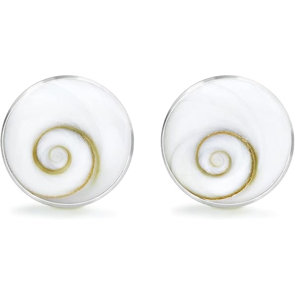 Pendientes Plata De Ley 925 Ojo De Shiva - Piedra Santa Lucía Natural - Pendientes Redondos Medianos Para Mujer - Joyas Mediterráneas