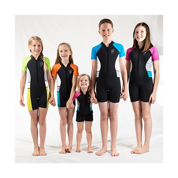Seavenger-Kids-2mm-UV-Protective-Colorful-Thermal-Swim-Suits-Shorty