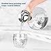 Ecooe Glass Fruit Water Pitcher 1500ml(oz Glass Drink Water Juice Carafe Pitcher with Stainless Steel Lid