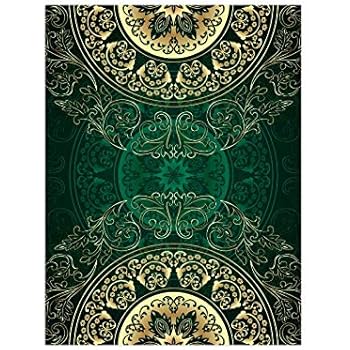 InterestPrint Vintage Mandala Floral Circle Culture Swirls Pattern Poster Wall Art Print Modern Abstract Artwork for Gym Classroom Home Office Dorm, Unframed 18x24 Inch