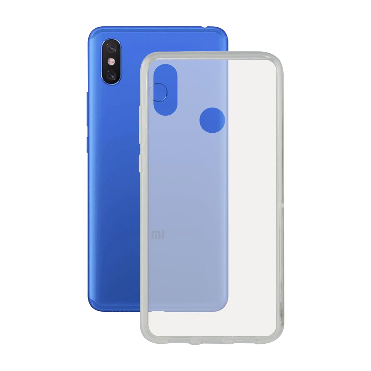 KSIX smart your tech Case for Xiaomi MI MAX 3, Flexible, Transparent