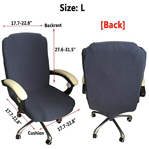 Iseedy Chair Arm Removable Stretch Pad Covers,Office Chair Armrest