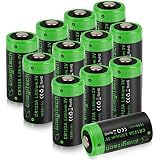 Enegitech CR123A 3V Lithium Battery, 123 Lithium Batteries 3 Volt 1600mAh for Smart Smoke Detector, Fire Alarm, Flood & Freeze Sensor, Carbon Monoxide Detector Non-Rechargeable 12 Pack