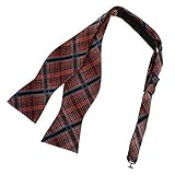 DBA7C07-09 Friendship Woven Microfiber Checkered Self-tied Bowtie By Dan Smith
