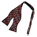 DBA7C07-09 Friendship Woven Microfiber Checkered Self-tied Bowtie By Dan Smith