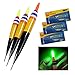 QualyQualy Led Lighted Bobbers Fishing Floats and Bobbers Light Up Bobbers Night Lighted Bobbers for Night Fishing 1/8oz 1/4oz 3/8oz 3Pcs