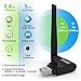 Wireless Adapter to Usb Long Range WIFI Adapter Dual Band 5Ghz for Desktop / Laptop with Windows xp / 7 / 8 / 10 Mac 10.6-10.13