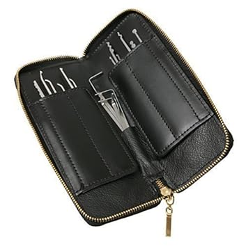 Dietrich-Set - Multipick Elite 17 - Feinstes Lockpicking Set aus hochwertigstem Federstahl 17-teilig für professionelle Lockp