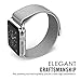 Enow Smart Watch Band, Fully Magnetic Closure Clasp Mesh Loop Milanese Stainless Steel Bracelet Strap for Smart iWatch Sport & Edition 38mm & 42mm