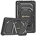 Fintie Shockproof Case for Amazon Fire HD 8 Tablets (7th and 8th Generation, 2017 and 2018 Releases) - [Tuatara Magic Ring] [360 Rotating] Multi-Functional Grip Stand Carry Cover, Black