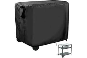 Andacar Outdoor Prep Table Cover for Expert Grill Outdoor Food Prep Cart, 46inch BBQ Grill Cart Cover Waterproof Buffet Grill