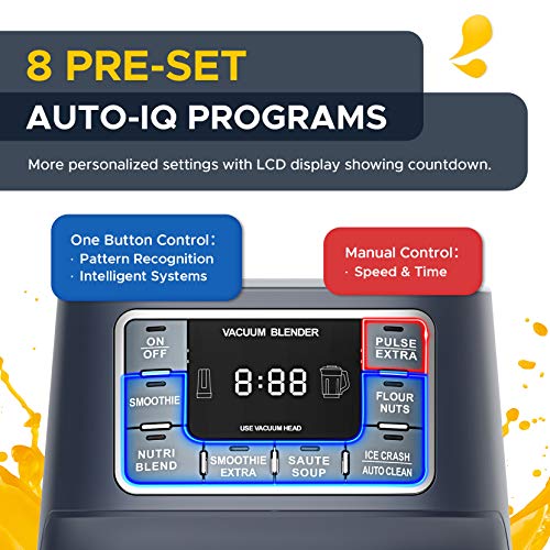 IKICH Vacuum Blender, Professional Countertop Blender Ice Crusher