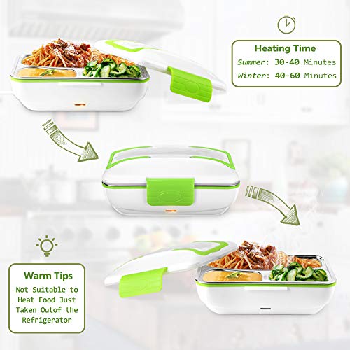 YOHOOLYO Electric Lunch Box for Car 12V and Home 110V Portable Food