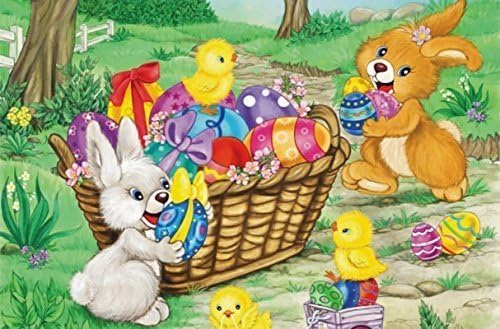 6 x PLACE MATS EASTER 28204, Rectangular, Place Mat, Placemat, Placemat