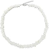 Natural Puka Chips Shell Necklace Hawaii Seashell Choker Necklace Beach Vocation Jewelry for Women Girls