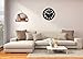 Cockii Wall Clock 13 Inch with Large 3D Numbers, Silent Non-Ticking Quartz Decorative Round Clock, Battery Operated, Easy to Read for Home, Office, School (Black)