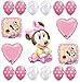 MINNIE MOUSE 1st #1 Pink Polka Dots BIRTHDAY Girl PARTY (17) Balloon Kit SET