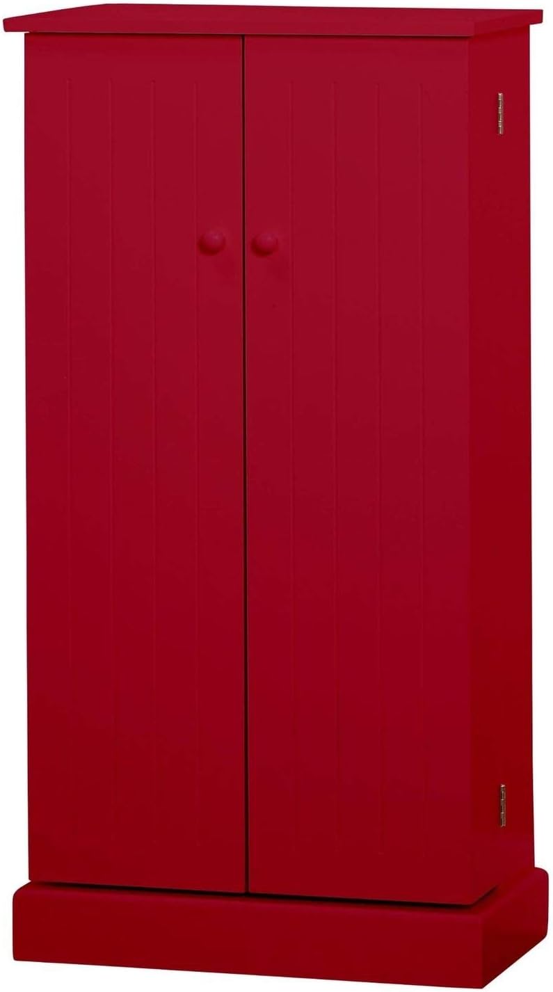 Amazon Com Moon Daughter Red Wooden Kitchen Pantry Cabinet
