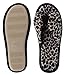 HomeIdeas Women’s Open Toe Bow Heeled House Slippers, Indoor Outdoor Shoes with Leopard / Zebra Pattern