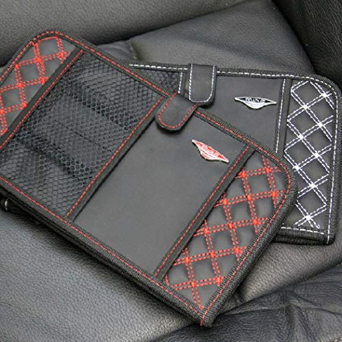 COOFIT CD or DVD Cars Sun Visor Organizer Multifunctional 12 Capacity CD Case Auto Accessories - Thumbnail 7