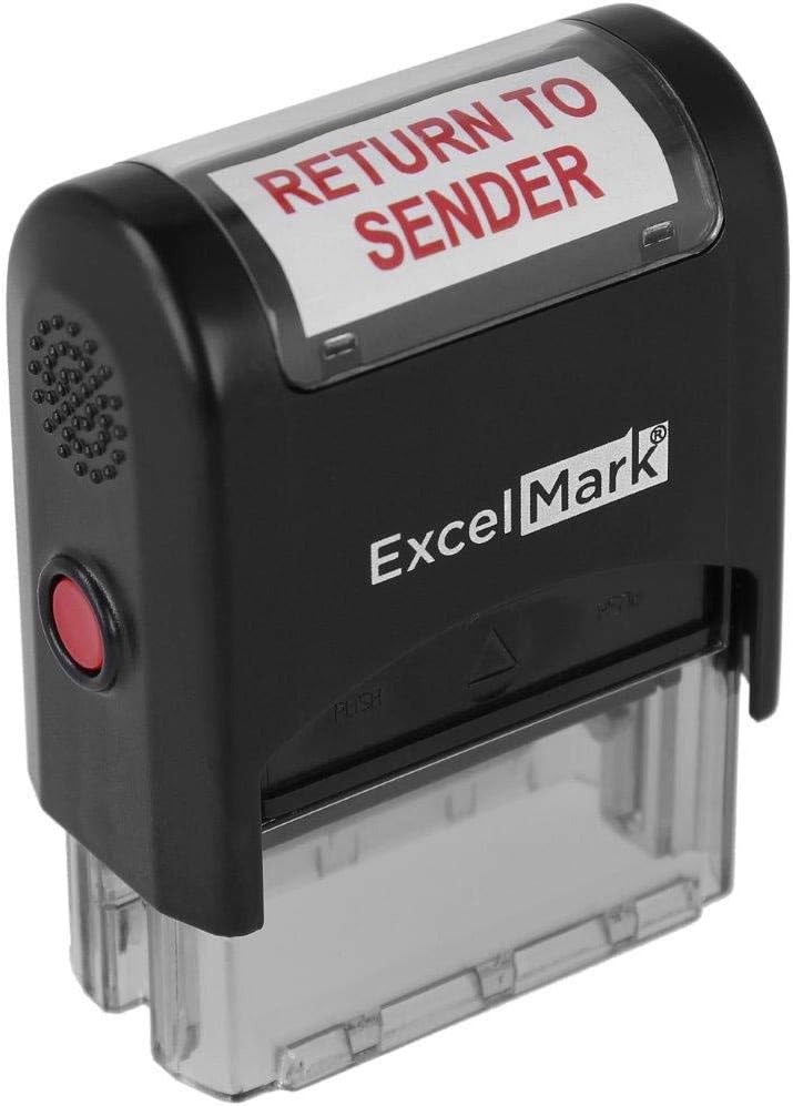 Return to Sender Self Inking Rubber Stamp - Red Ink
