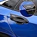 Thenice for 10th Gen Civic Carbon Fiber Grain Exterior Door Handle Bowl Cover Trims for Honda Civic 2016 2017 2018 2019 2020 2021 -No logo
