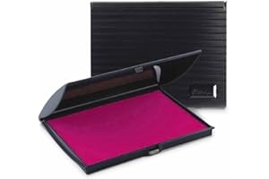Infusion 5" x 7" Large Stamp Ink Pad for Rubber Stamps, Your Go to Large Stamp Ink Pad for Bright Color, Even Coverage and Durability, Fuchsia Stamp Pad