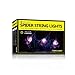 YUNLIGHTS Halloween Spider String Lights, Battery Operated 11.5ft 30 LED Waterproof Decoration Lights 8 Lighting Modes for Indoor/Outdoor Halloween Party Christmas Holiday Yard Decorations Decor